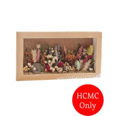 Handmade dried flower frame - Rectangle